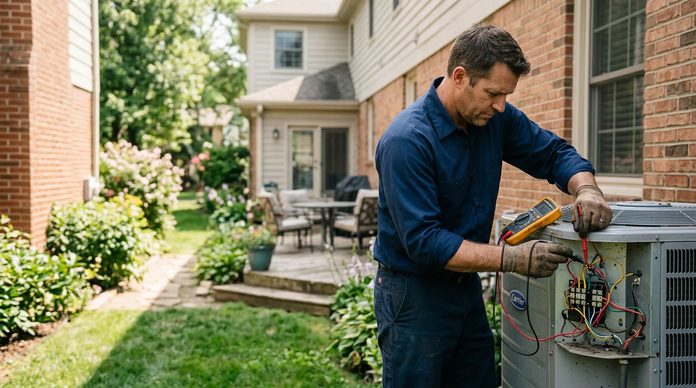 HVAC technician working near Indian River, MI